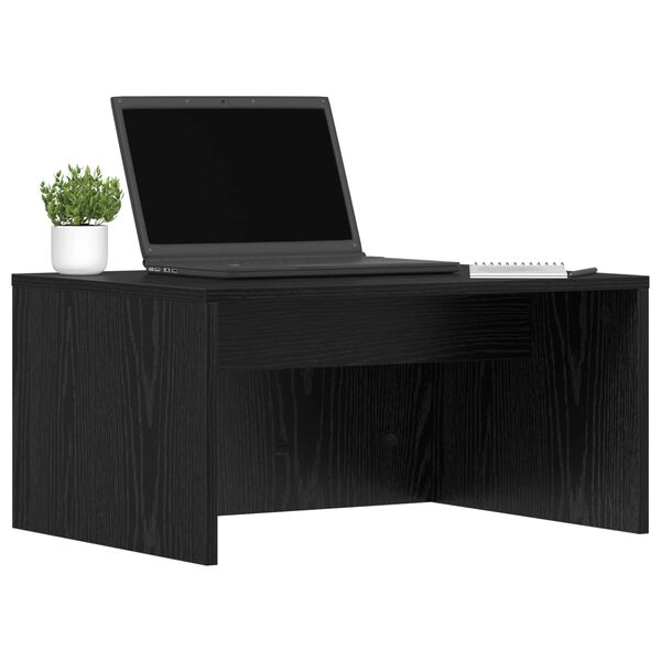 vidaXL Wall-Mounted Desk Black Oak 60 x 45 x 30 cm Engineered Wood