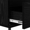 vidaXL Sideboard with Drawer Black oak 35 x 40 x 70 cm Engineered wood