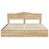 vidaXL Storage Bed with Drawer Sonoma Oak 180 x 200 cm Engineered Wood