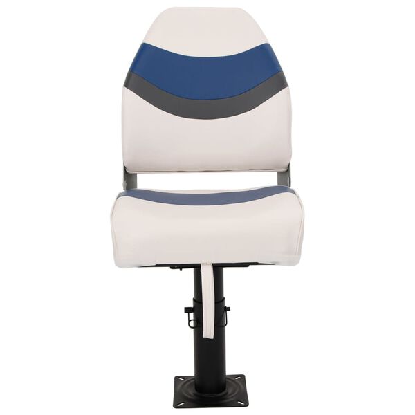 vidaXL Boat Seat with Pedestal Height Adjustable 360&deg; Rotatable