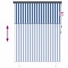 vidaXL Roller Blind Blue and White 200 x 250 cm Fabric and Aluminum