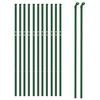 vidaXL Wire Mesh Fence Green 0.8x25 m Galvanised Steel
