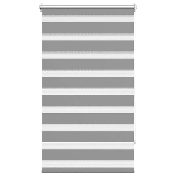 vidaXL Zebra blind 90.9x150 cm Fabric Width 86.7 cm grey