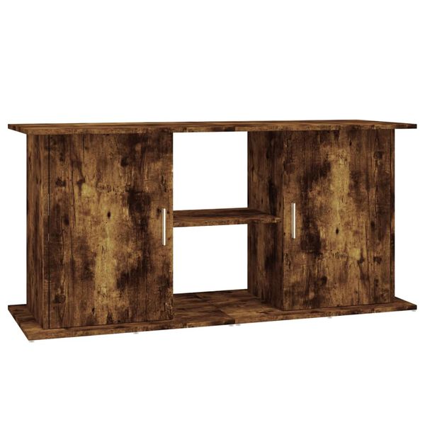 vidaXL Aquarium Stand Smoked Oak 121x41x58 cm Engineered Wood