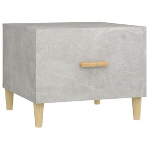 vidaXL Coffee Table Concrete Grey 50x50x40 cm Engineered Wood