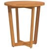 vidaXL Garden Side Table Round Ø70x75 cm Solid Wood Acacia