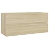 vidaXL Bathroom Furniture Set Sonoma Oak Engineered Wood