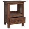 vidaXL Bedside Table Brown 30 x 30 x 47 cm Solid Reclaim Wood