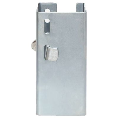 vidaXL Hitch Lock Silver 11x11x23.5 cm Steel