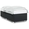 vidaXL Bed Frame without Mattress Black 90x190 cm Single Faux Leather