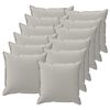 vidaXL Cushion Cover 12 pcs HOUTEN Grey 50 x 50 cm Polyester