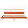 vidaXL Bookcase Bed without Mattress Wax Brown 180x200 cm Super King Solid Wood Pine