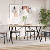 vidaXL Dining Table Legs X-Frame 140x60x73 cm Steel