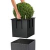 LECHUZA Planter CUBE Cottage 50 ALL-IN-ONE Granite
