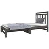 vidaXL Pull-out Day Bed without Mattress Grey 2x(90x190) cm