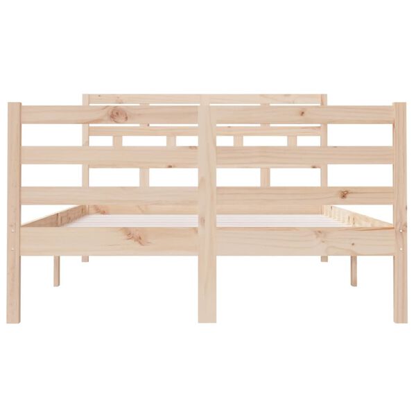 vidaXL Bed Frame without Mattress Small Double Solid Wood