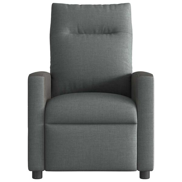 vidaXL Recliner Chair Reclining Dark Grey 69 x 86 x 100 cm Fabric