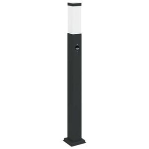 vidaXL Bollard Light with Sensor 80 cm Black IP44