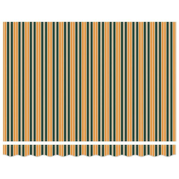 vidaXL Awning Green and Yellow 300 x 250 x 165 cm