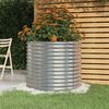 vidaXL Garden Planter Galvanised Steel 80x80x68 cm Silver