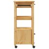 vidaXL Kitchen Trolley MONZA 48x40x88.5 cm Solid Wood Pine
