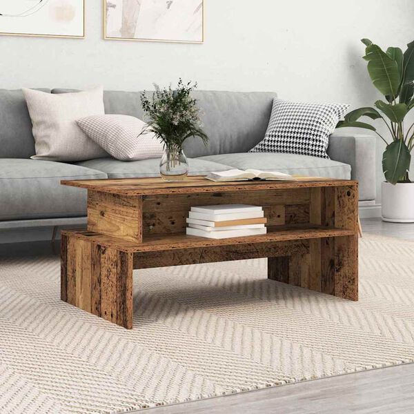 vidaXL Coffee Table Old Wood 90 x 55 x 42.5 cm Engineered Wood