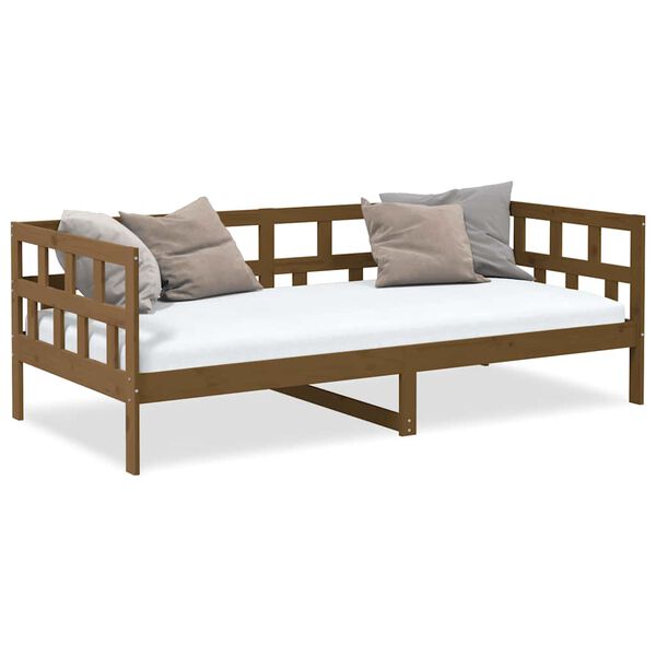 vidaXL Day Bed without Mattress Honey Brown Solid Wood Pine 80x200 cm