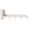 vidaXL Bed Frame with Headboard without Mattress White 160x200 cm