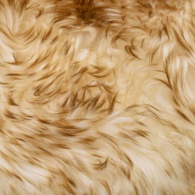 vidaXL Sheep Leather Rug 60x180 cm Brown Melange