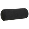 vidaXL Bolster Pillows 2 pcs Black Ø 15 x 40 cm Corduroy Fabric