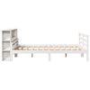 vidaXL Bookcase Bed without Mattress White 140x200 cm Solid Wood Pine