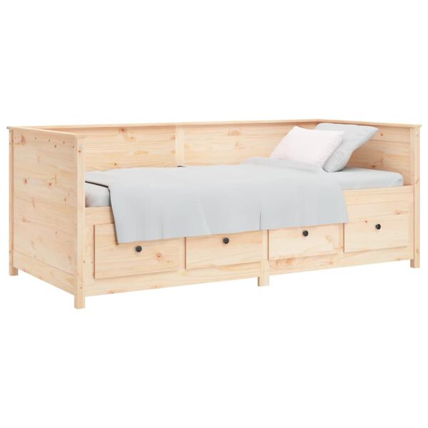 vidaXL Day Bed without Mattress 90x200 cm Solid Wood Pine