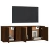 vidaXL 2 Piece TV Cabinet Set Brown Oak Engineered Wood