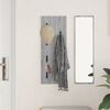 vidaXL Wall-Mounted Coat Rack Grey Sonoma 30 x 1.5 x 80 cm