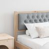 vidaXL Headboard Other Brown and light grey 180 cm Solid pine wood