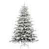 vidaXL Artificial Hinged Christmas Tree White 240 cm PE and PVC