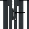 vidaXL Double Door Fence Gate Steel 300x100 cm Anthracite