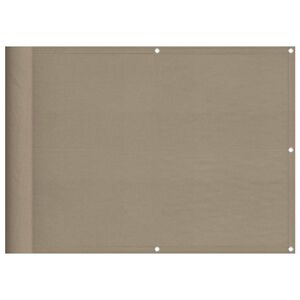 vidaXL Balcony Screen Taupe 75x700 cm 100% Polyester Oxford