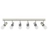 vidaXL Ceiling Spotlight Nickel 73 x 6.5 x 11.5 cm Metal