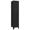 vidaXL Locker Cabinet Black 38x45x180 cm Steel