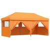 vidaXL Party Tent Folding Orange 292 x 580 x 315 cm Oxford Fabric