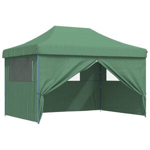 vidaXL Party Tent 279 x 410 x 315 cm Green Oxford Fabric