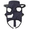 vidaXL Dog Coat with Harness Navy Blue S Fleece and Polyester