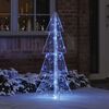 vidaXL Christmas Tree with 100 LEDs Blue 120 cm Acrylic