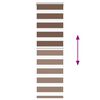 vidaXL Zebra Blind Brown 50x150 cm Fabric Width 45.9 cm Polyester