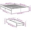 vidaXL Bed Frame with Drawers without Mattress Sonoma Oak 120x190 cm Small Double