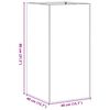 vidaXL Planter White 40x40x80 cm Cold-rolled Steel