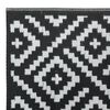 vidaXL Outdoor Carpet ARAKIL White and Black 80x250 cm PP