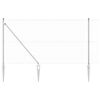 vidaXL Fence with Posts Silver 1.2 x 10 m Steel