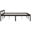 vidaXL Senior Bed without Mattress Black 150x200cm King Size
